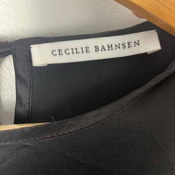 Cecilie Bahnsen Annabella Black Silk Dress size 4 - Picture 7 of 11